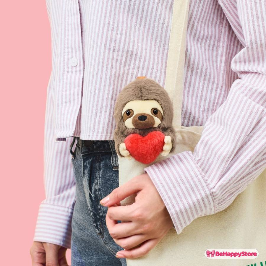 Porte-clés peluche – Funbarus Paresseux