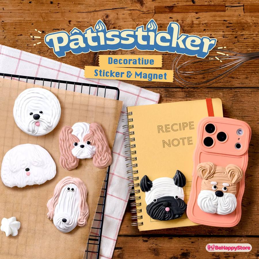 Pâtissticker - Meringue Dogs Series (1 pcs)
